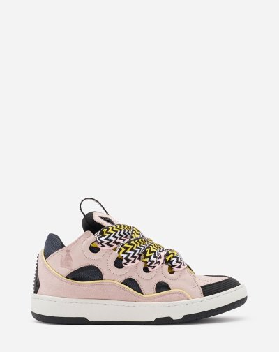 Lanvin Bőr Curb Sneaker Női Tornacipő Kék | HU90715