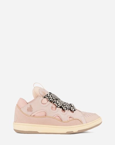 Lanvin Bőr Curb Sneakers Férfi Tornacipő Kék | HU76654