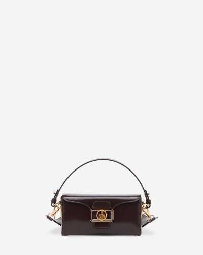Lanvin Bőr Nano Pencil Bag Női Táska Kávé | HU79649
