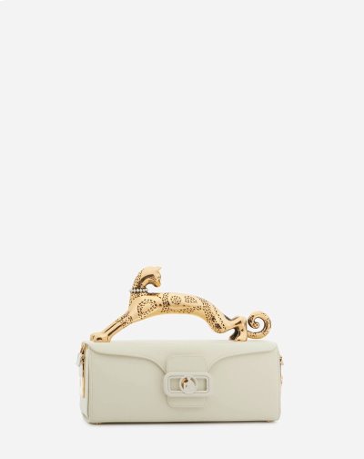 Lanvin Bőr Pencil Cat Bag Női Táska Fehér | HU46122