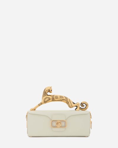 Lanvin Bőr Pencil Cat Bag Női Táska Krém | HU84411