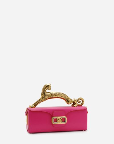Lanvin Bőr Pencil Cat Bag Női Táska Rózsaszín | HU43470