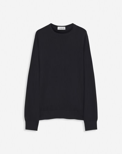 Lanvin Cashmere Round Neck Pulóver Férfi Pulóverek Fekete | HU72859