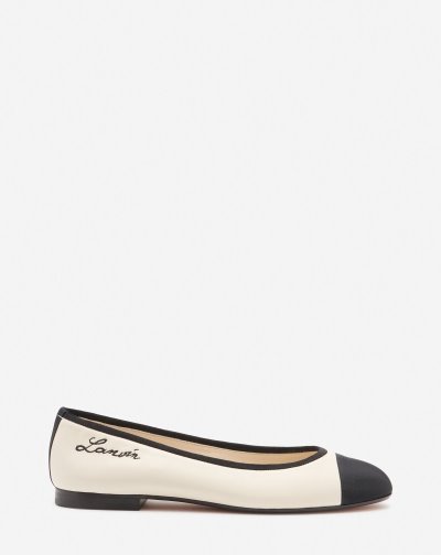 Lanvin Classic Bőr Ballet Pumps Női Körömcipő Bézs | HU22328