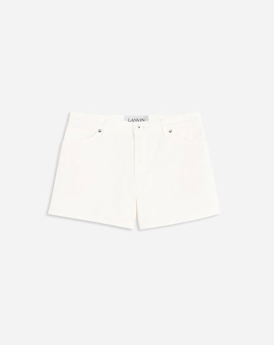 Lanvin Denim Shorts Női Rövidnadrág Fehér | HU21602