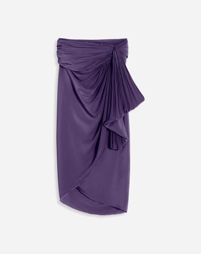 Lanvin Draped Skirt Női Szoknya Lila | HU72859
