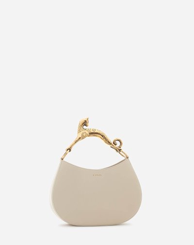 Lanvin Hobo Cat Bag Sm In Lamb Bőr Női Hobó Táska Fehér | HU24832