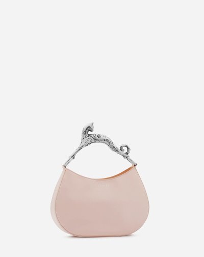 Lanvin Hobo Cat Bag Sm In Satin Női Hobó Táska Rózsaszín | HU56982