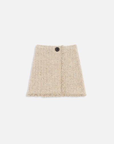 Lanvin Knit Mini Skirt Női Szoknya Bézs | HU50739