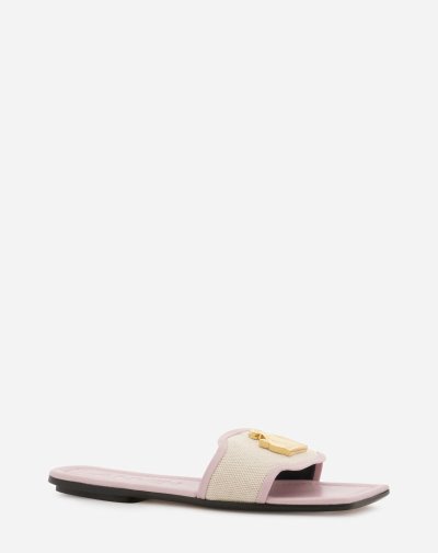 Lanvin Lapos Bőr Sandals Női Szandál Rózsaszín | HU13543