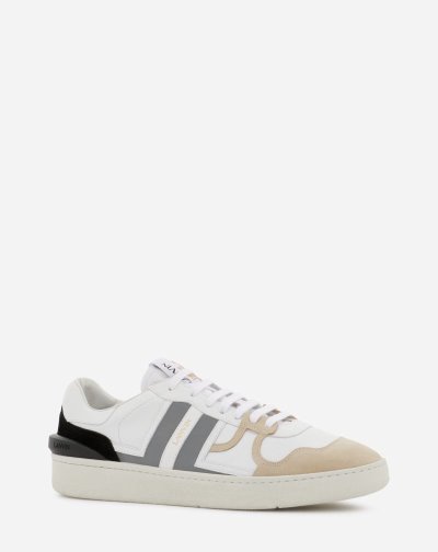 Lanvin Low Clay Sneakers In Bőr Női Tornacipő Fehér Titán | HU34858