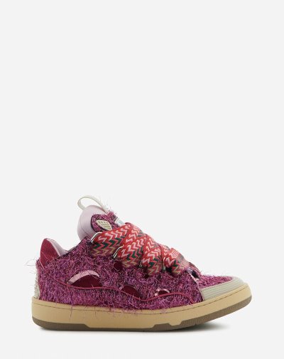 Lanvin Lurex Curb Sneakers Női Tornacipő Rózsaszín | HU22031