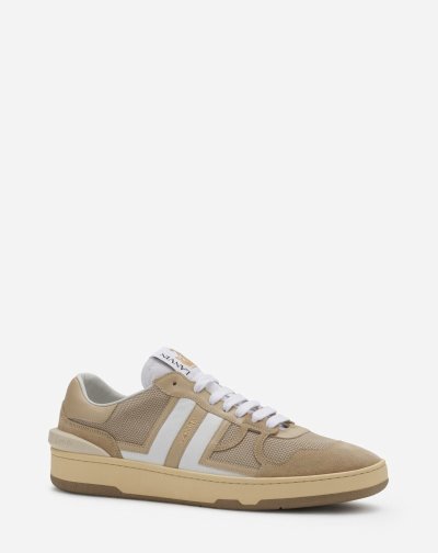 Lanvin Mesh Clay Sneakers Férfi Tornacipő Bézs Fehér | HU70031