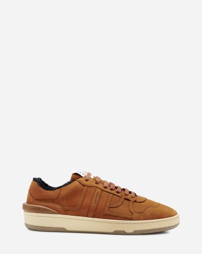 Lanvin Nubuck Clay Sneakers Férfi Tornacipő Fekete | HU74112