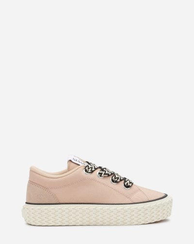 Lanvin Pamut Vászon Curbies Sneakers Női Tornacipő Rózsaszín | HU04117