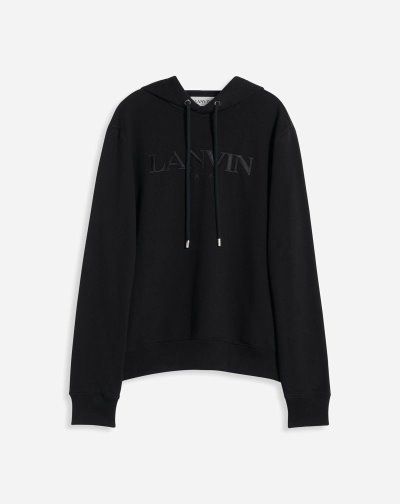 Lanvin Paris Hoodie Férfi Kapucnis Pulóver Fekete | HU44980