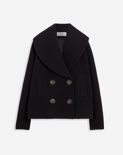 Lanvin Peacoat Női Kabátok Fekete | HU35839