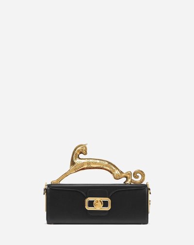 Lanvin Pencil Cat Bag In Box Calf Női Táska Fekete | HU55970