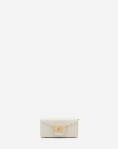 Lanvin Shiny Bőr Micro Pencil Bag Női Táska Krém | HU73804