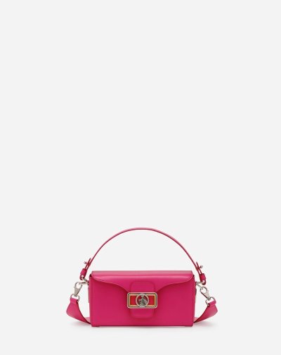 Lanvin Shiny Bőr Nano Pencil Bag Női Táska Rózsaszín | HU03750
